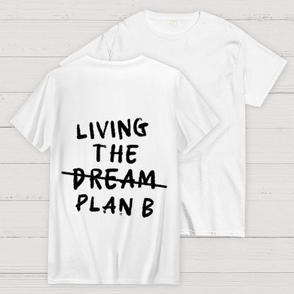 Living Plan B Back Printing Geek T-Shirt