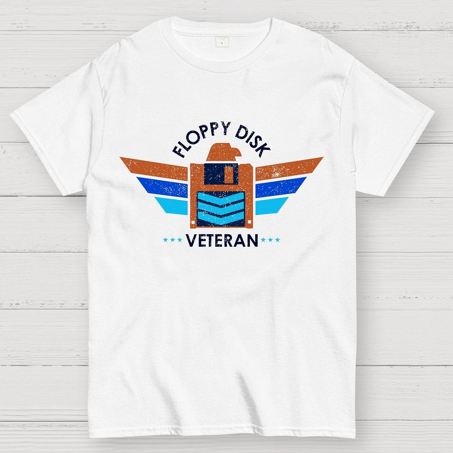 Floppy Disk Veteran Geek T-Shirt