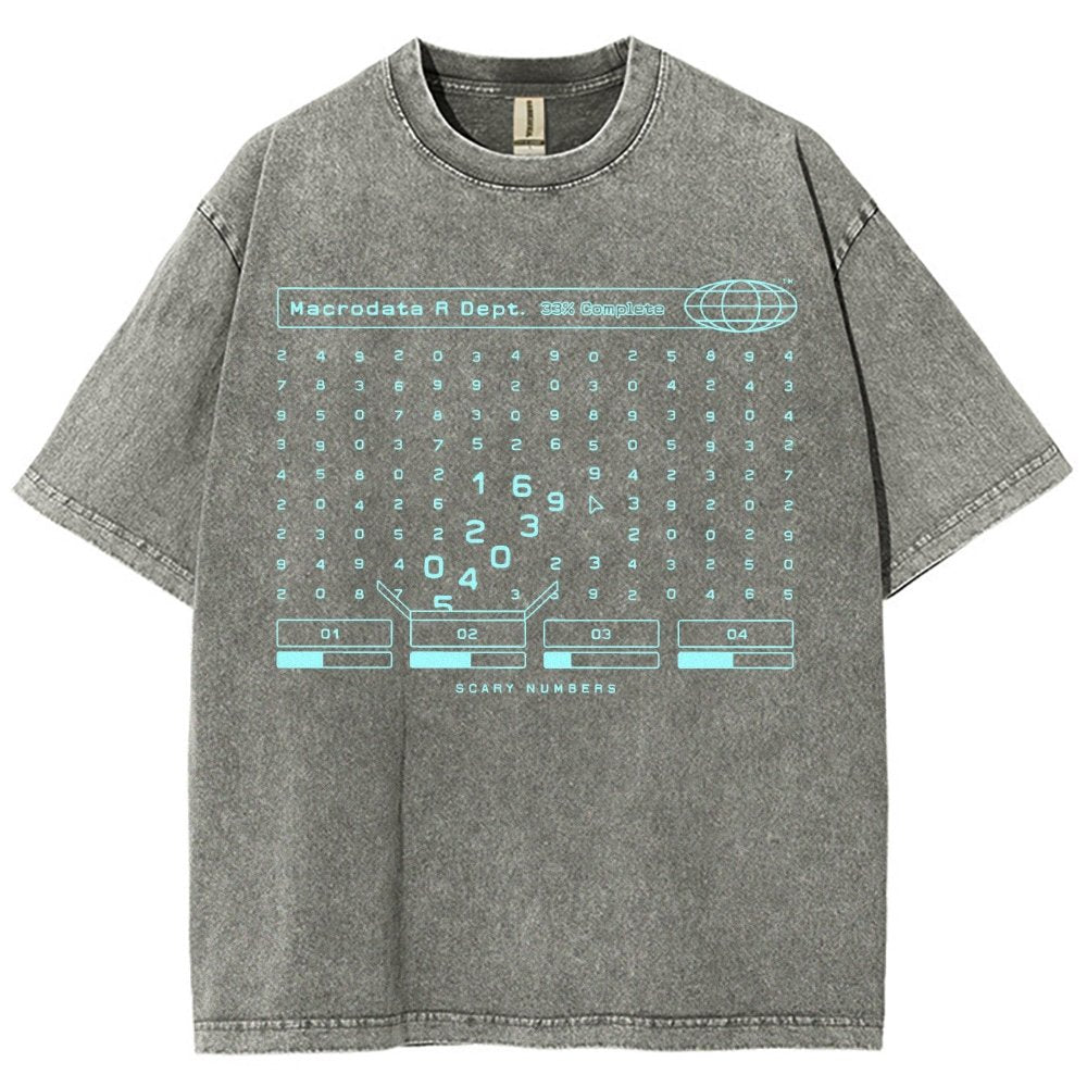 Scary Numbers Vintage Distressed T-shirt