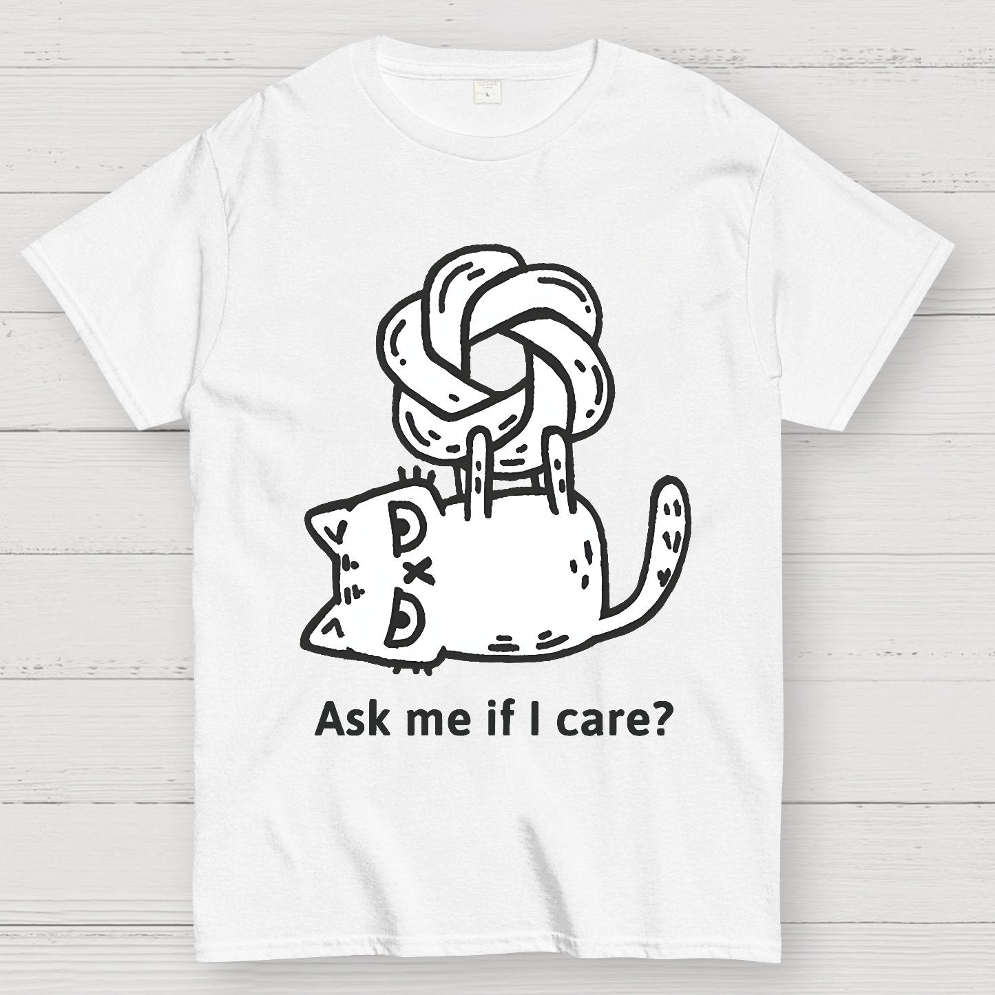 catGPT: Ask me if I care ？Geek T-Shirt