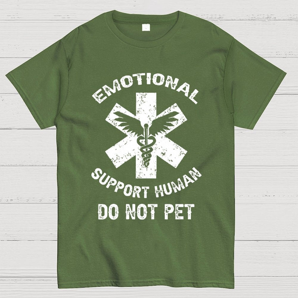 Emotional Support Human Do Not Pet Unisex Geek T-Shirt