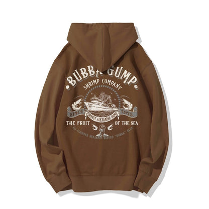 The Fruit Of The Sea Printed Back Unisex Cotton Hoodie