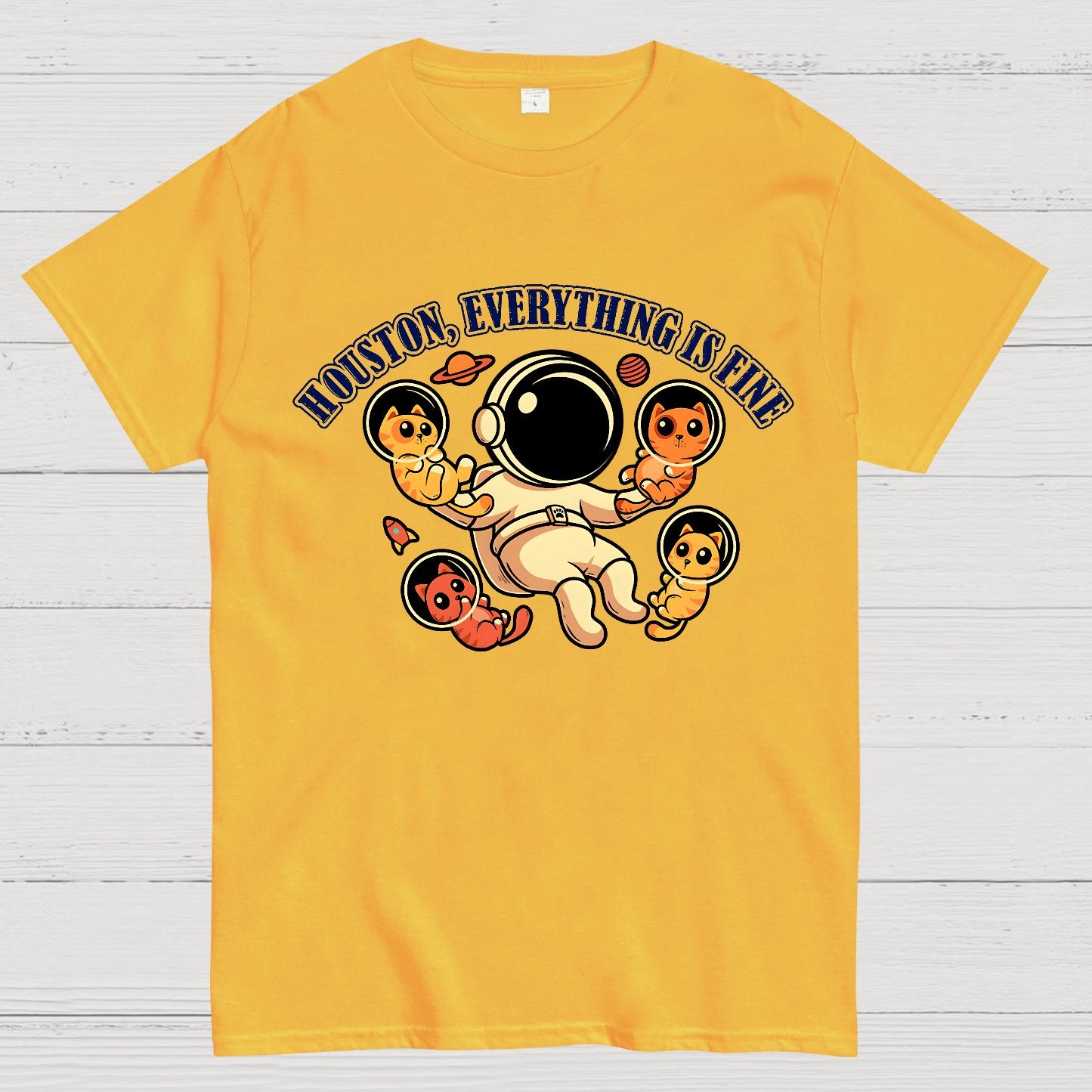 Houston Everything is Fine Geek T-Shirt