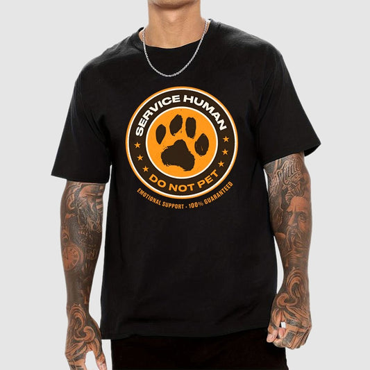 Service Human Do Not Pet Geek T-Shirt