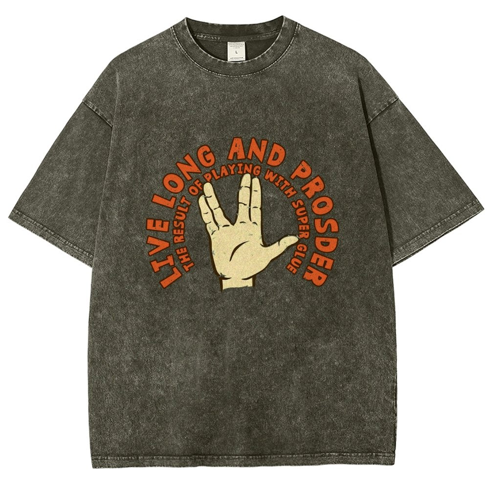 The Result Of Playing With Super Glue Vintage Distressed T-shirt