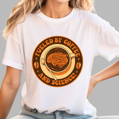 Fueled By Coffee And Science Geek T-Shirt