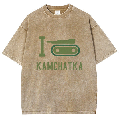 I Love Kamchatka Vintage Distressed T-shirt