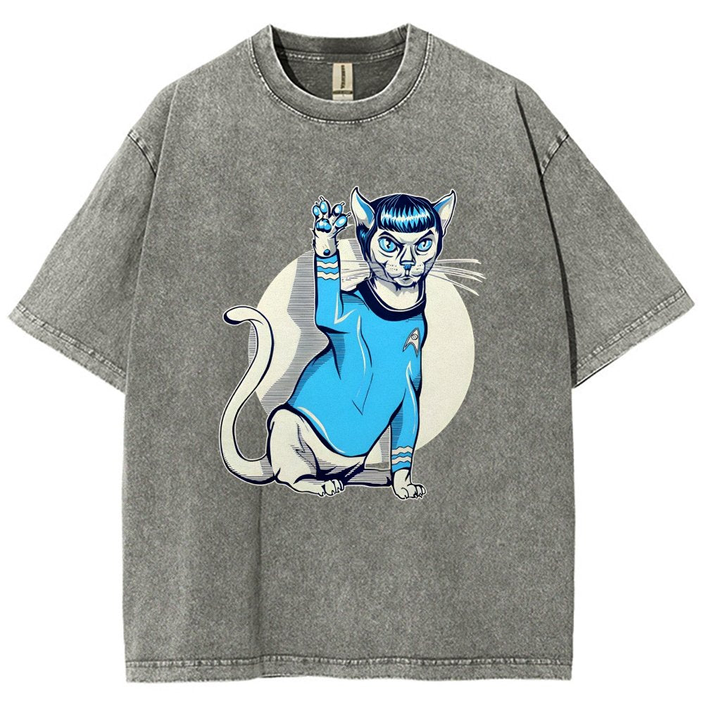 Nap Long and Pros-Purr Vintage Distressed T-shirt