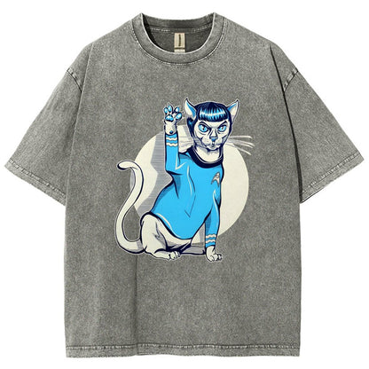 Nap Long and Pros-Purr Vintage Distressed T-shirt
