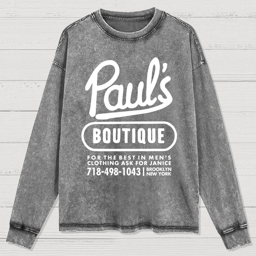 Paul's Boutique Washed Long Sleeve Tee