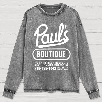 Paul's Boutique Washed Long Sleeve Tee