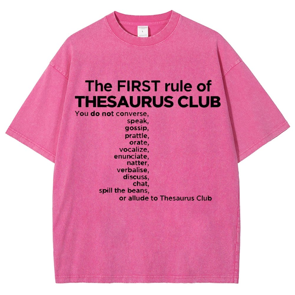 Thesaurus Club Confidential Vintage Distressed T-shirt