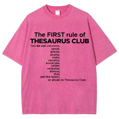 Thesaurus Club Confidential Vintage Distressed T-shirt