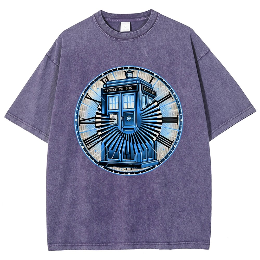 Time Travel in a box Vintage Distressed T-shirt