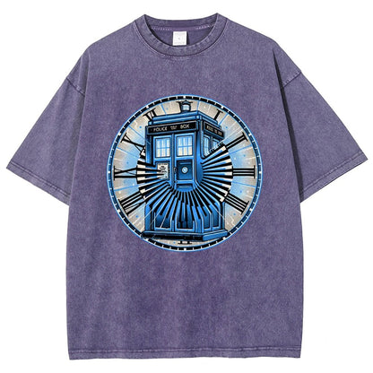 Time Travel in a box Vintage Distressed T-shirt