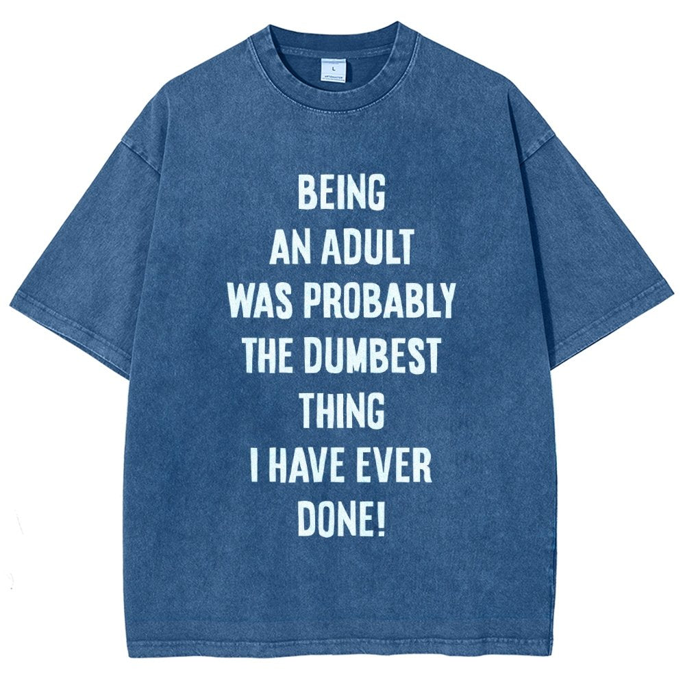The Dumbest Thing Vintage Distressed T-shirt