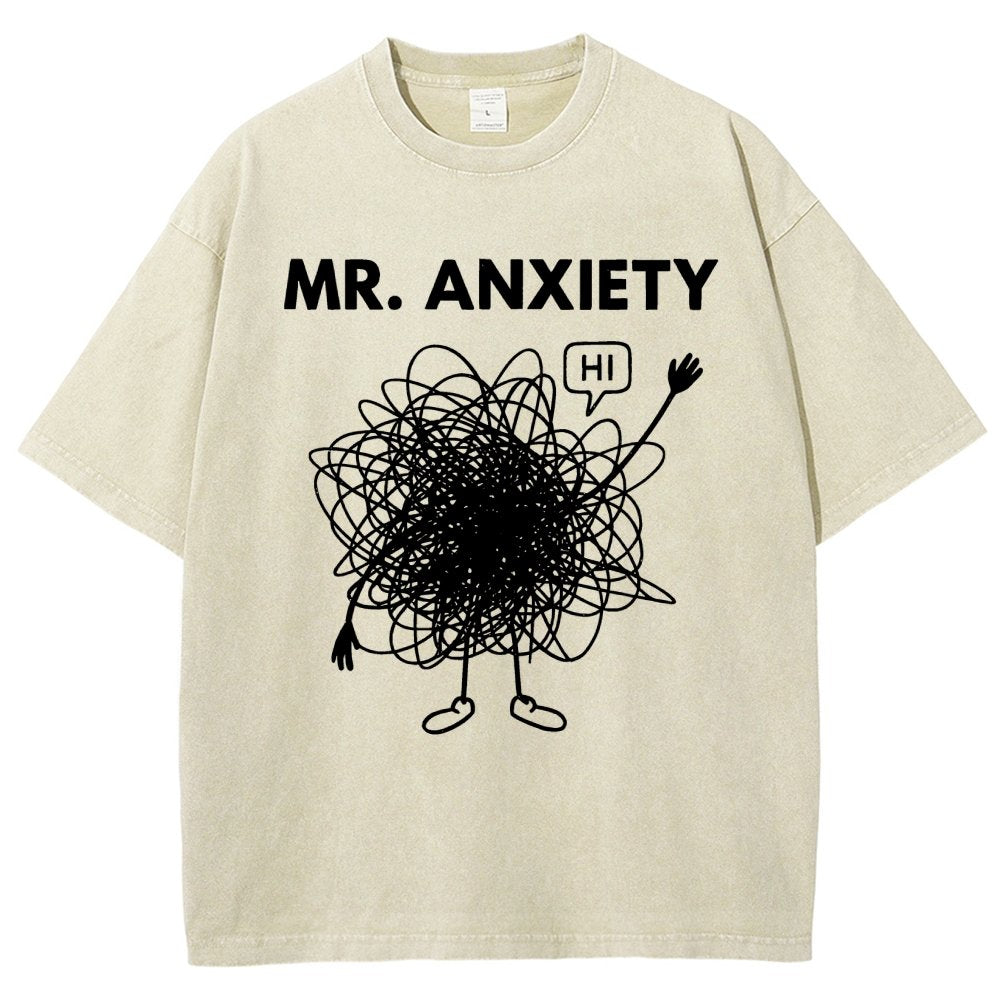Mr. Anxiety! Vintage Distressed T-shirt