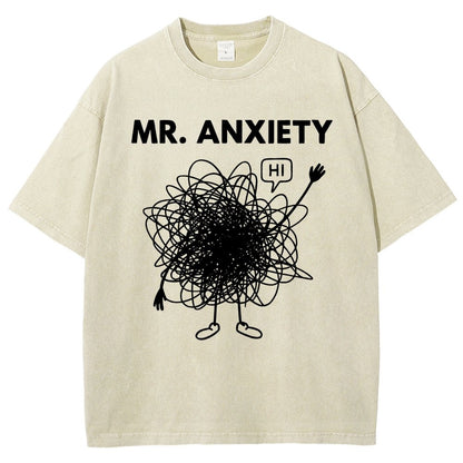Mr. Anxiety! Vintage Distressed T-shirt