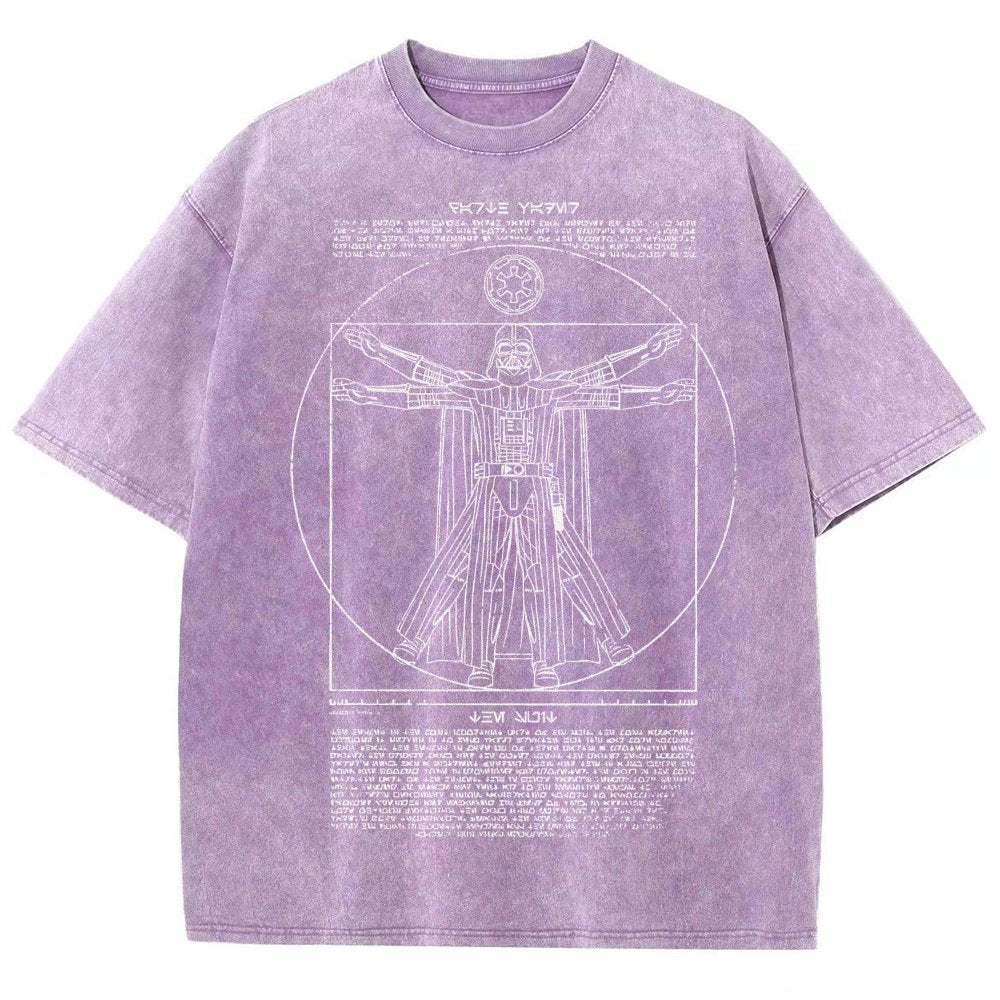 Vitruvian Darkside Vintage Distressed T-shirt