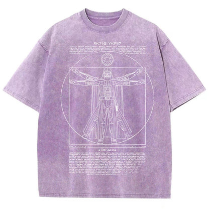 Vitruvian Darkside Vintage Distressed T-shirt