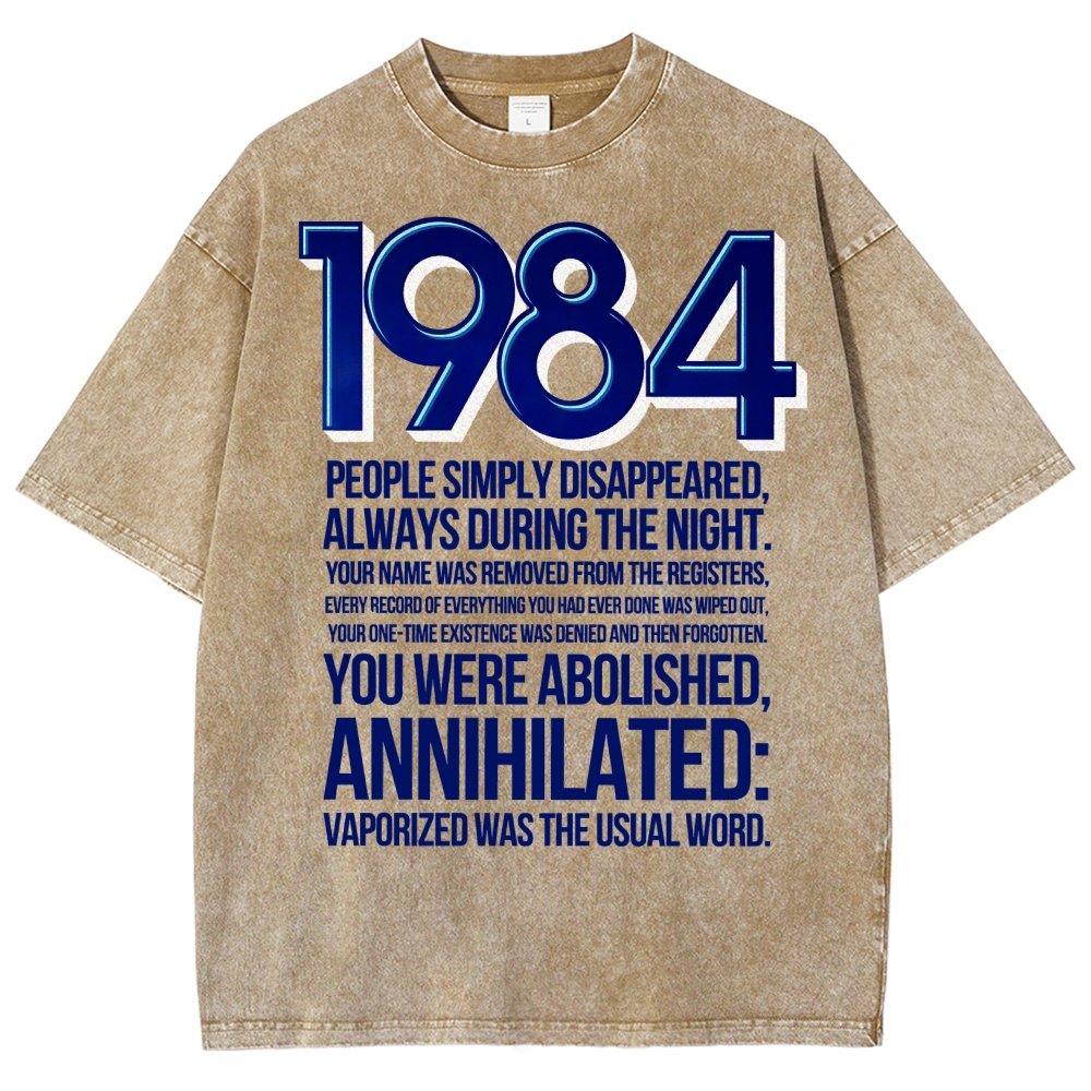 1984-Evaporation-Satire Vintage Distressed T-shirt