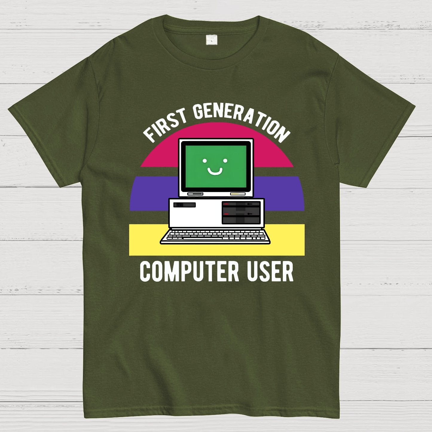 First Generation Computer User Geek T-Shirt