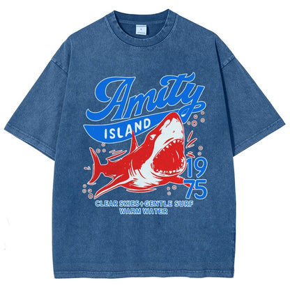 Seaside Town 1975 Vintage Distressed T-shirt