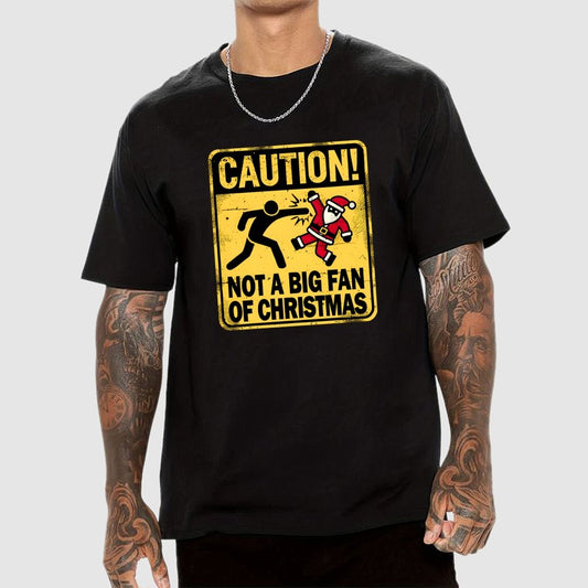 Christmas Caution Geek T-Shirt