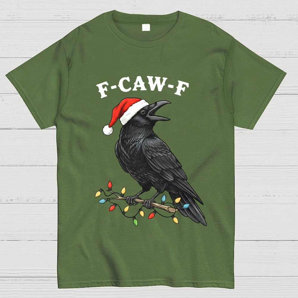 Christmas Funny Crow Geek T-Shirt