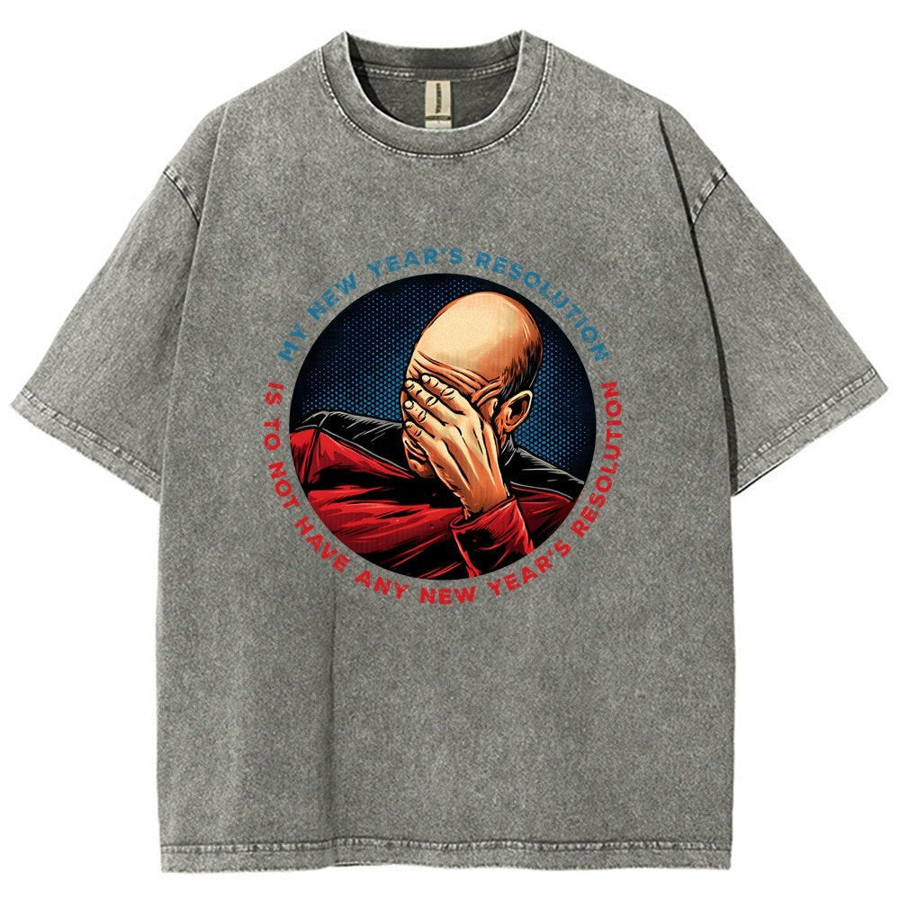No New Year’s Resolution Vintage Distressed T-shirt