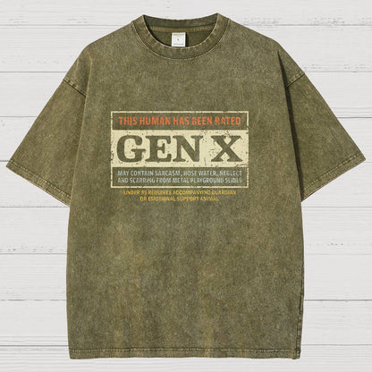 RATED GEN X Vintage Distressed T-shirt