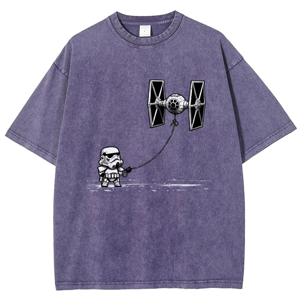 Flying The Galactic Alliance's Kite Vintage Distressed T-shirt