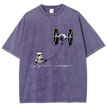 Flying The Galactic Alliance's Kite Vintage Distressed T-shirt