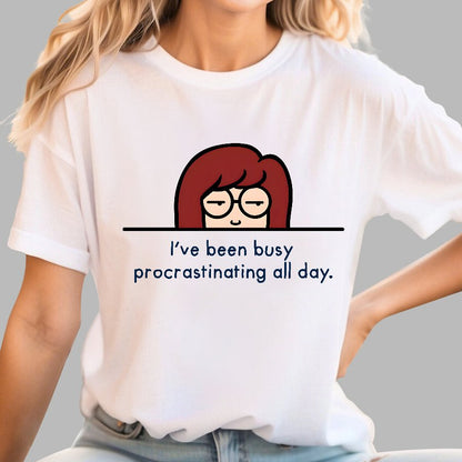 Busy Procrastinating. Sarcasm Geek T-Shirt