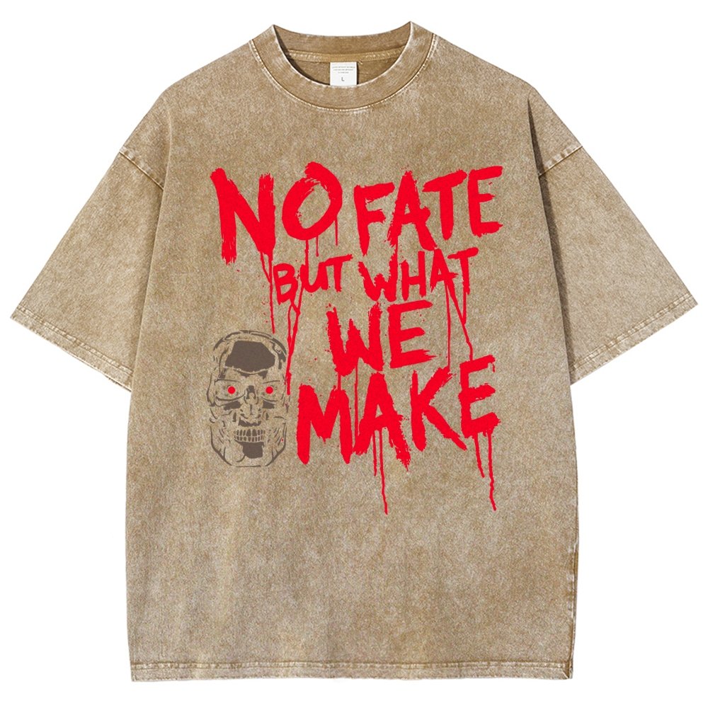 No Fate! Vintage Distressed T-shirt