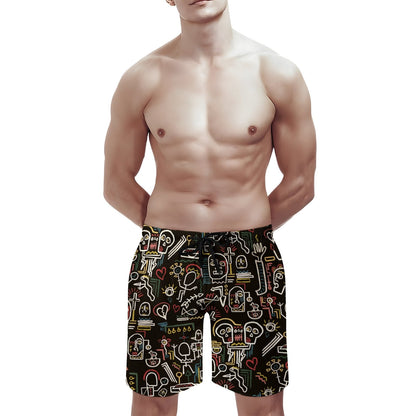 Vintage Graffiti Geek Shorts