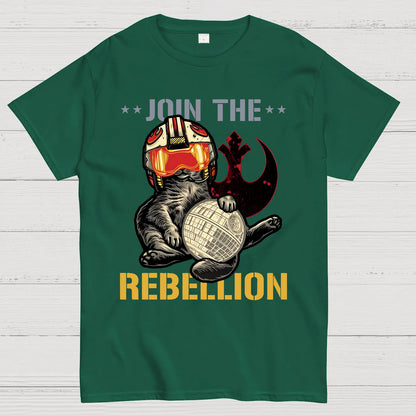 Join the Cat Rebellion Geek T-Shirt