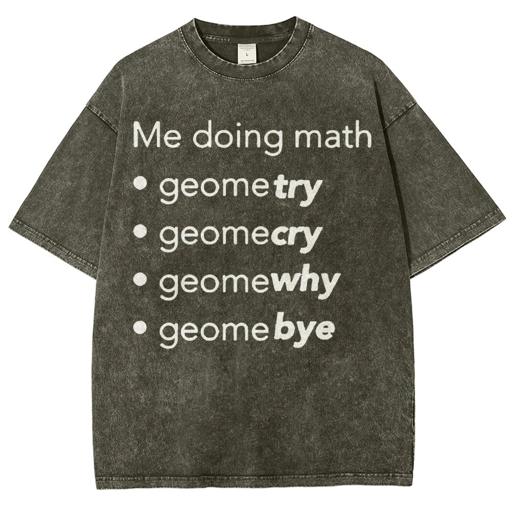 Me Doing Math Vintage Distressed T-shirt