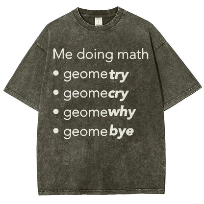Me Doing Math Vintage Distressed T-shirt