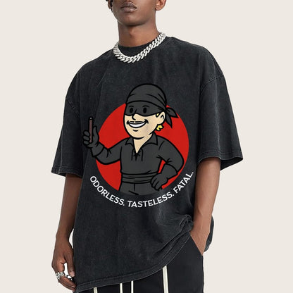 Odorless Tasteless Fatal Vintage Distressed T-shirt