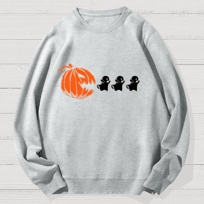 Funny Halloween Ghost Geek Cotton Sweatshirt