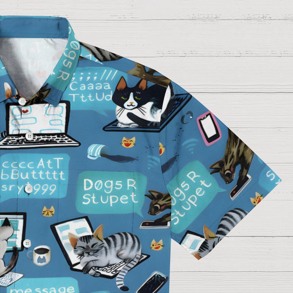 Cat Programmer Geek Hawaiian Shirt