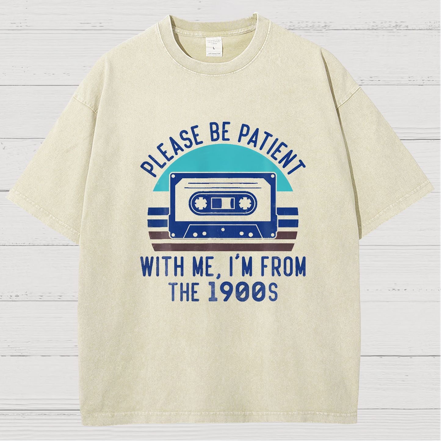 Please Be Patient with Me Im from the 1900s Geeky Vintage Distressed T-shirt