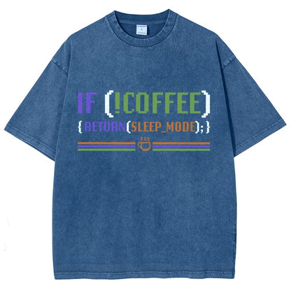 Coder Without Coffee Vintage Distressed T-shirt