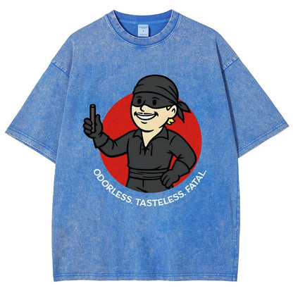 Odorless Tasteless Fatal Vintage Distressed T-shirt