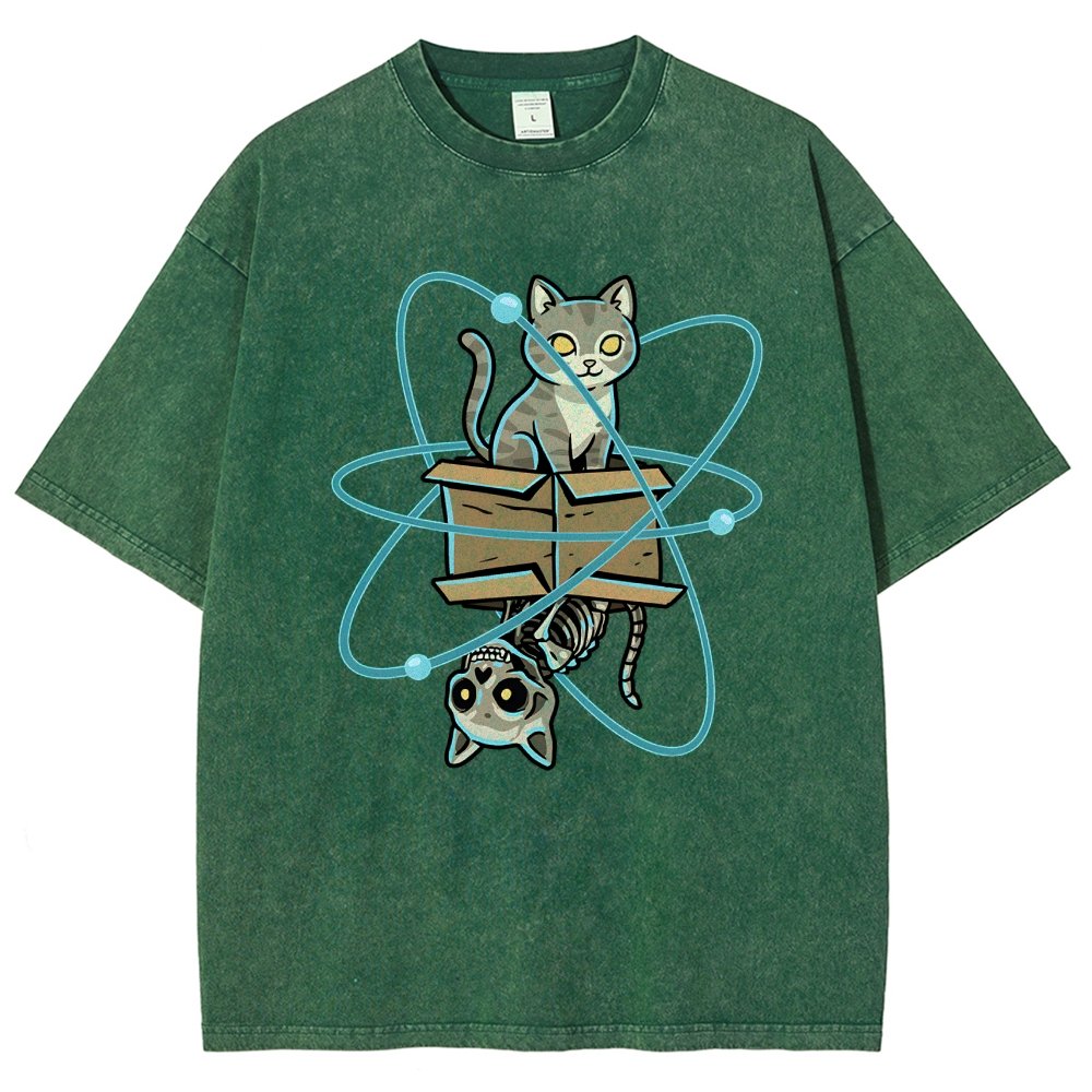 Schrodinger's Pet Vintage Distressed T-shirt