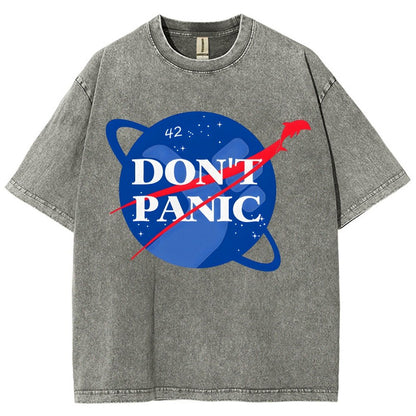 Don't Panic Vintage Distressed T-shirt
