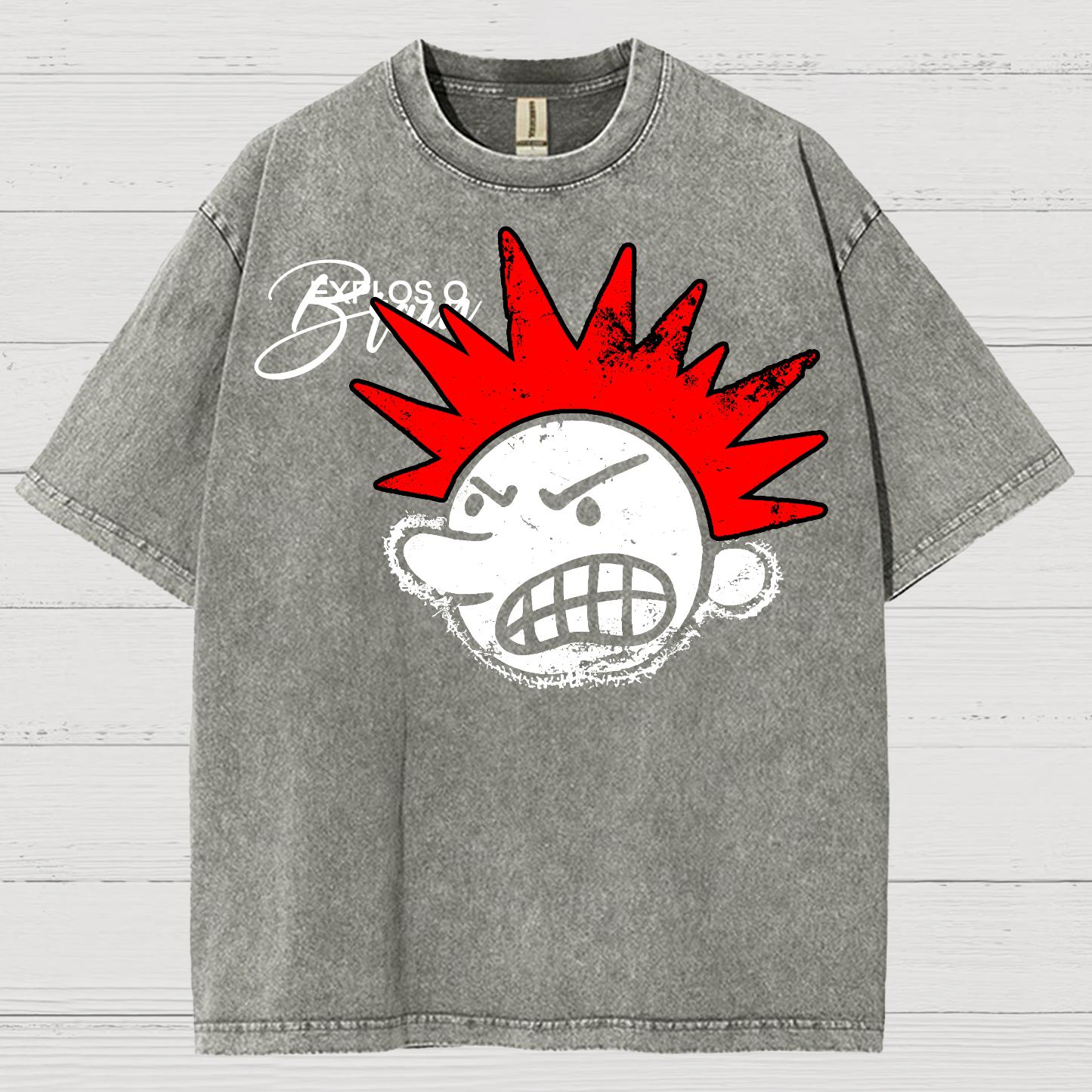 The Brain Explodes Vintage Distressed T-shirt