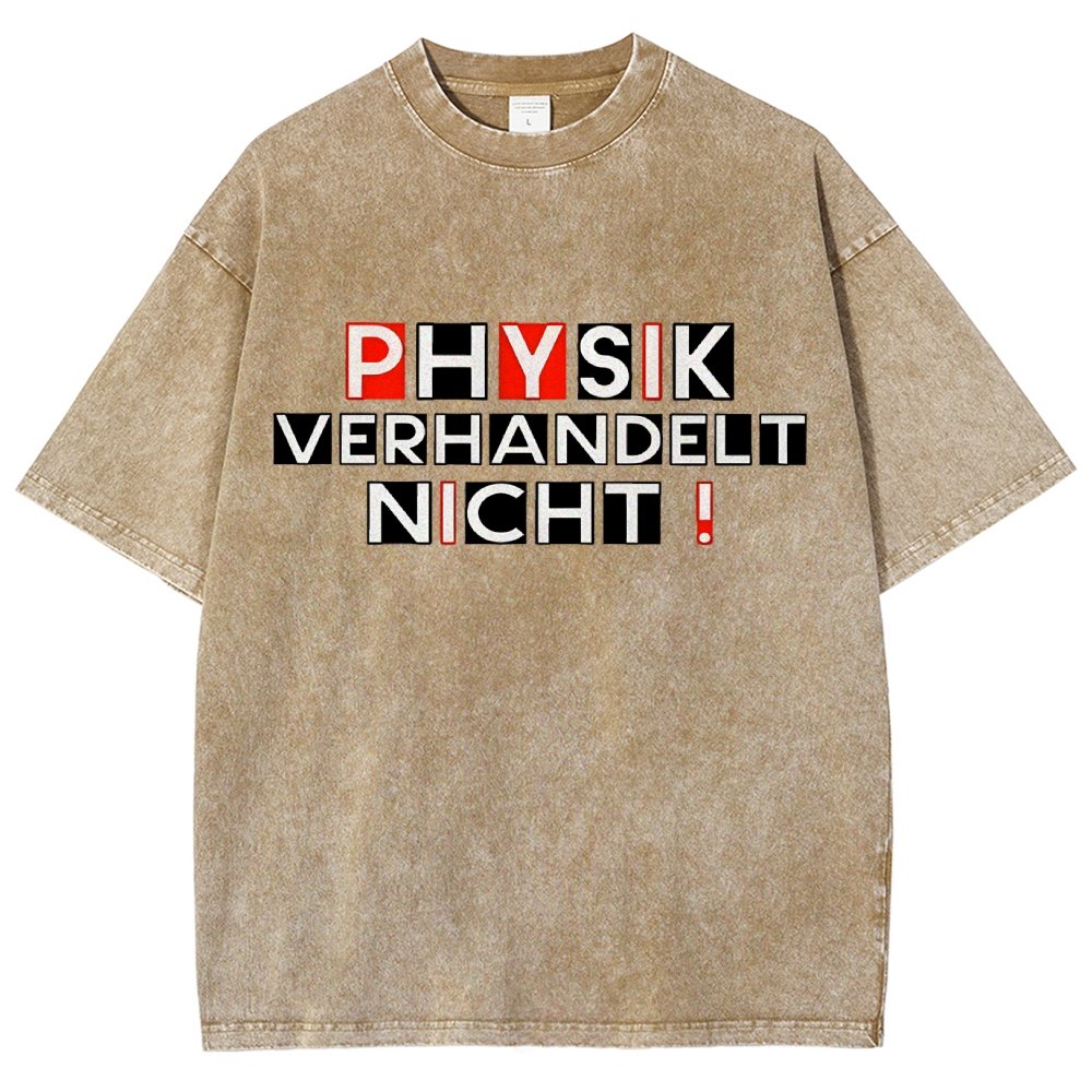 Physik verhandelt nicht Vintage Distressed T-shirt