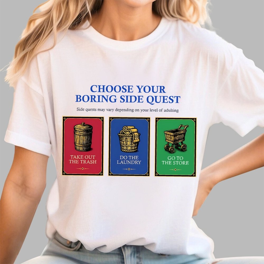 Choose Your Boring Sidequest Geek T-Shirt